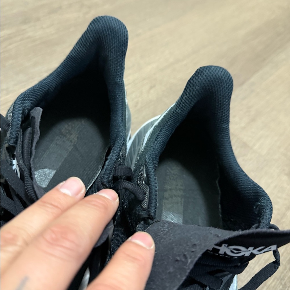 Hoka One One Mach 5 Black and Gray Shoes - Picture 8 of 10